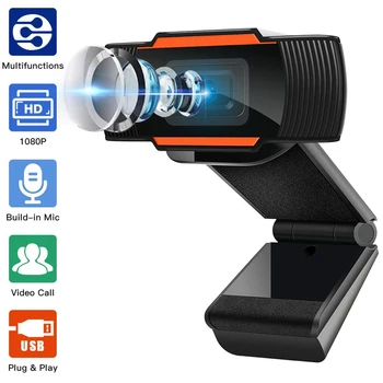 2020 Roterbar Full HD 1080P 720P Webcam Mini USB 2.0 Web-Kamera Video-Optagelse Til PC Laptop, Desktop, YouTube, Skype