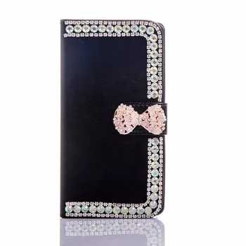 Mobiltelefon tilfælde Diamant dejlig DIY Elegante, Unikke Kort Slots iphone, Samsung galaxy,Krystal Rhinestone Tegnebog Flip Cover