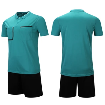 Mænd Fodbold Uniform Professionel Custom Dommeren Shirt Fodbold Jersey Sat Polyester Dommeren Ensartet Sport Jersey Passer Til