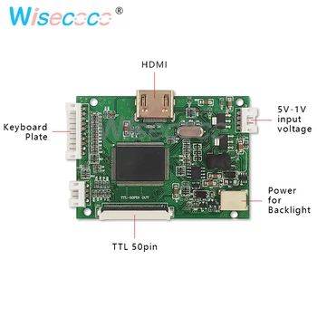 8.0 tommer LCD-TFT-LCD-800x600 høj opløsning TTL 50pin med kontrol driver yrelsen
