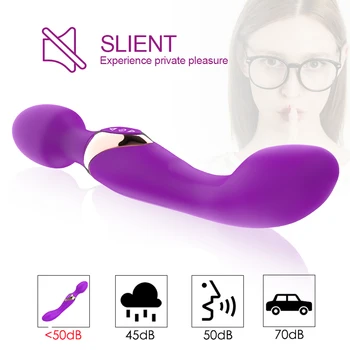 OLO Kraftfulde Stor Klitoris Vibratorer til at Stimulere 10 Hastigheder Sex Legetøj Til kvinder for Kvinder Dobbelt Hoved Shock Magic Wand Body Massager