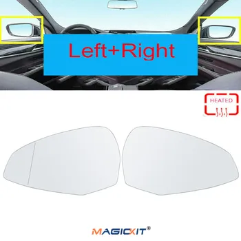 MagicKit For Audi A4 B9 15-19 8W0857535E 8W0857536H Par Opvarmet sidespejl-Glas Med Bred Vinkel