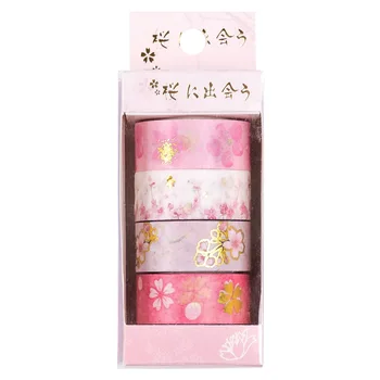 10 sæt/parti DIY Japansk Papir nattehimlen, stjerne, marts cherry Dekorative Tape Tegnefilm Washi Tape/Masking Tape, Klistermærker