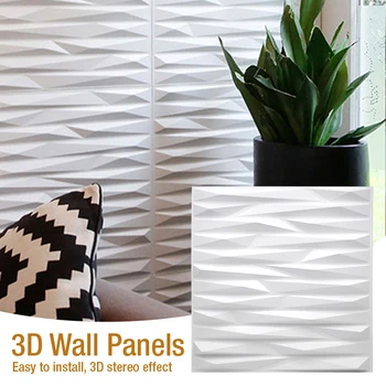 50x50cm 3D tre-dimensionelle dekorative væg sticker stue tapet vægmaleri vandtæt 3D wallsticker badeværelse køkken
