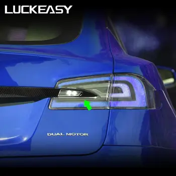 LUCKEASY ABS hale trim For Tesla Model S 2017-2020 Bil ABS carbon fiber hale trim 1 stk/sæt
