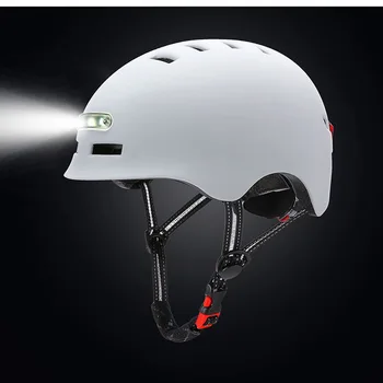 Smart Cykelhjelm Med 3 Slags Advarsel Lys, Smart Og Sikker Skinnende Hjelm, Komfortable Og Let Cykel Udstyr
