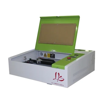 Mini-50W CO2-laser 4040 gravering og laser cutting machine gravør og cutter med op og ned honeycomb arbejdsbord 40x40cm