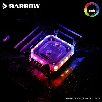 Barrow LTYK3A-04-V2, For RyzenAMD/AM4/AM3 CPU Vand Blokke, LRC RGB v2 Akryl Microcutting Microwaterway Vand Køling Blok
