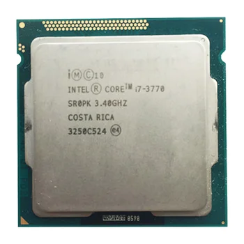 Intel core i7 3770 quad core cpu LGA 1155 socket 3.4 Ghz bruge H61 H67 Z77 Z68 H77-bundkort 77w tdp 3770 processor 11001
