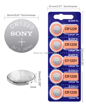 20PCS FOR SONY Original CR1220 Knap Celle Batteri Til Ure, Bil Fjernbetjening Nøgle cr 1220 ECR1220 GPCR1220 3v Lithium Batteri