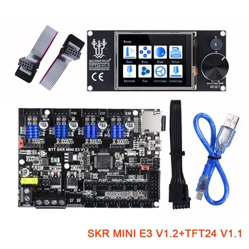 BIGTREETECH SKR MINI E3 V1.2 Integreret TMC2209 UART med TFT24 V1.1 Display Kit 12864 LCD-For SKR V1.3 Ender 3 PRO 3D-Printer