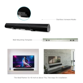 ELE ELEOPTION hjemmebiograf 2.0 Lyd System 100W Soundbar TV Bluetooth Højttaler Støtte Optisk AUX TV Sound Bar Subwoofer Til TV