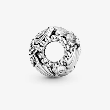 NYE Sommer ocean 925 Sterling Sølv Shell Søstjerner Passer Oprindelige sølv Armbånd Perler Egnet Til Kvinder, DIY Smykker