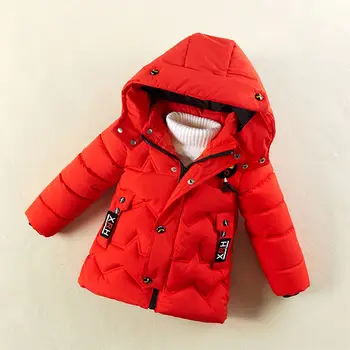 INS HOT Børn er polstret jakke børne vinter tøj, tykke smuk mid-længde Bølget quiltning linje kids parka hooded 3 farver