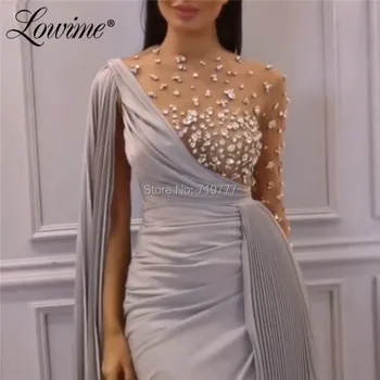 Abendkleider Dubai Aften Kjoler 2020 Nye Design Saudi-Arabien Beaded Krystaller Party Dress Formelle Aften Kjoler Robe De Soiree