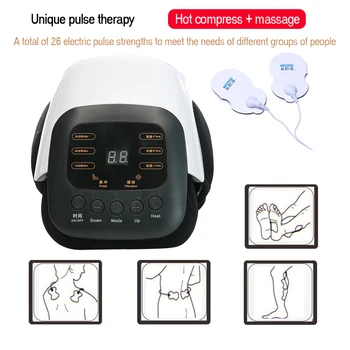 Knæ Elektriske Massageapparat Knæ Muskel Stimulator Massage, Fysioterapi Varme Smertelindring Fælles Gigt Rehabilitering Maskine