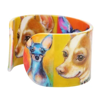 WEVENI Plast Chihuahua Hund Armbånd Armbånd Mode Indisk Håndværk, Smykker Til Kvinder, Pige Dyr Tegnefilm Tilbehør Engros