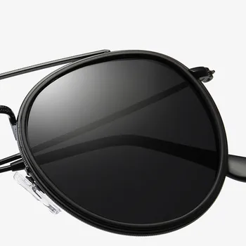LeonLion Runde Polariserede Solbriller Kvinder 2021 Retro Solbriller Kvinder/Mænd Vintage Briller Kvinder Spejl Oculos De Sol Feminino
