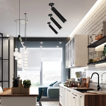 Overflade monteret LED loftslampe til stue/Køkken i Moderne Stil Vinkel justerbar Loft lampe Til Bar café Indretning