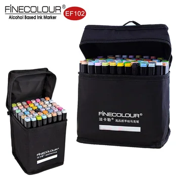 Finecolour Alkohol, Der Er Baseret Markører 72 Farver Dual Brush Tip Farvet Grafisk Tegning Tekniske Design-Skitse Kunst Sæt Ef102