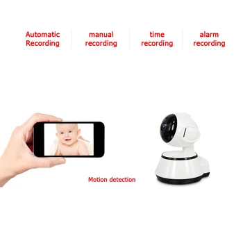 Baby Overvåge Elektronisk Spædbarn Trådløse Video Kamera med 720P HD-WiFi Trådløse IR Night Vision Temperatur Overvågning Radio Barnepige