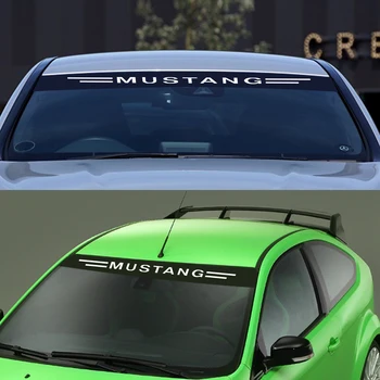 Bil Parasol Forrude Varmereflekterende Vinyl Forrude Klistermærker Decals Til Ford Mustang Auto Udvendige Indretning Bil Tilbehør