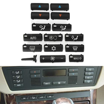 14Buttons Tasten Caps Udskiftning Klima A/C Control Panel-Knapperne Dække Hætter Til BMW E39 E53 525i 530i 540i M5 X5