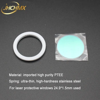 JHCHMX Fiber Laser Foråret Segl 29.4*23*3.3 mm tætningsring til 24.9*1,5 mm Beskyttelse Linse Anvendes på Raytools Bodor Fiber Laser Hoved 11148