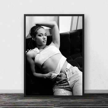 Alicia Keys Plakat Klud Silke Væg Kunst Stof Plakater og Prints Væg Udsmykning Til Hjemmet Bar Cafe Hjem Dekoration