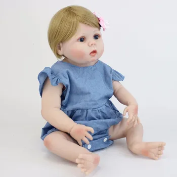 55cm Blød Silikone Reborn Baby Dolls Legetøj Realistisk Børn, Fødselsdag, Gave Bebes i Live Vlnyl Nyfødte Dukker Dejlige Piger Doll