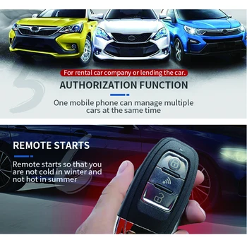 Cardot 2g smart phone app control system kompatible med originale bil nøglefri start af motor-knappen gps placering
