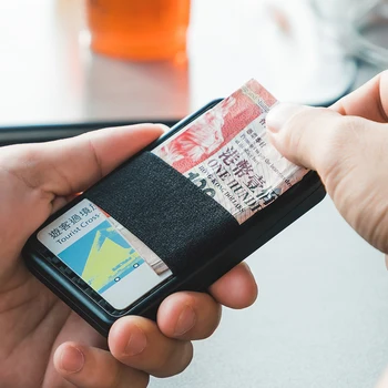 NewBring Glide Tegnebog RFID-Blokering Carbon Fiber Kredit ID-Kort Holder Til Mænd, Kvinder Mandlige Kvindelige Kortet Penge Minimalistisk Taske