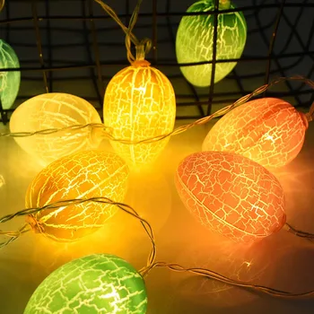 1 sæt god Påske LED String Lys Sød Kanin-Æg Form, LED Lys Ornament Påske Børn Gave Home Party DIY Hængende Dekorationer