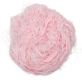 100 g Luksus-Pink Strimlet Væv Hæmme Papir Gaver Max Candy Emballage