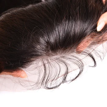 RXY Peruvianske Hår Lukning Krop Bølge øre Til Øre 13x4 Blonder Frontal Lukning Pre Plukket Med Baby Hår Remy Human Hair Lukning