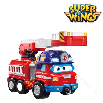 Super Flyvende Mand, Nye Bray Lyd og Lys Super Vinger brandbil Sat Handling Figur Boy Store Samlerobjekter Legetøj til Børn 2A39