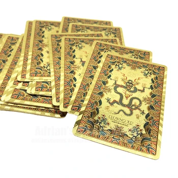 Golden Dragon Plastic Spillekort Guld PVC Poker Kort