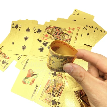 Golden Dragon Plastic Spillekort Guld PVC Poker Kort