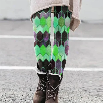 Kvinder Blyant Bukser Tætsiddende Udskrivning Afslappet Kvinder Bukser Streetwear Bukser Elegante Slanke Kontor Leggings Kvinder 2021 Foråret