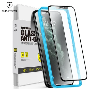 SmartDevil Mat Hærdet Glas til iPhone 12 Pro Max antal 11 X XS Fuld Dækning Screen Protector til iPhone SE2 7 8 6 3D Buede Blød