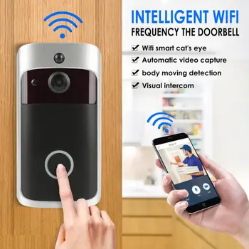 M3S Trådløse Wi-Fi Video dørklokke Dørklokken Smart Home IP-dørklokken Kamera Alarm Sikkerhed Night Vision Go Visual Ring Intercom