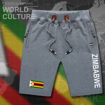 Zimbabwe herre shorts stranden mand mænds bord shorts flag træning lynlås lomme sved bodybuilding 2017 ZWE yeZimbabwe Zimbabwea 1128