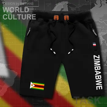 Zimbabwe herre shorts stranden mand mænds bord shorts flag træning lynlås lomme sved bodybuilding 2017 ZWE yeZimbabwe Zimbabwea