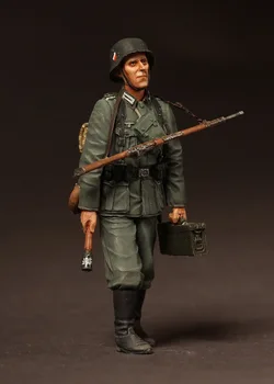 1/35 Harpiks Tal Model Kits WW2 tyske infantrymans marts Usamlet umalet