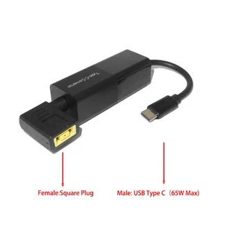 65W USB Type C Konverter USB-C Mandlige Stik Universal Dc Power Adapter-Stik til Macbook Lenovo, Asus, Hp Laptops