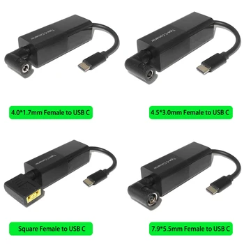 65W USB Type C Konverter USB-C Mandlige Stik Universal Dc Power Adapter-Stik til Macbook Lenovo, Asus, Hp Laptops