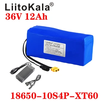 LiitoKala 36V 12AH Elektrisk Cykel Batteri Indbygget 20A BMS Lithium Batteri 36 Volt med 2A ebikes Batteri XT60 Pllug