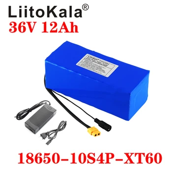 LiitoKala 36V 12AH Elektrisk Cykel Batteri Indbygget 20A BMS Lithium Batteri 36 Volt med 2A ebikes Batteri XT60 Pllug