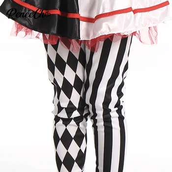 Reneecho Halloween Kostume Til Børn Barn Kostume Honning Jester Klovn Piger Killer Clown Cosplay
