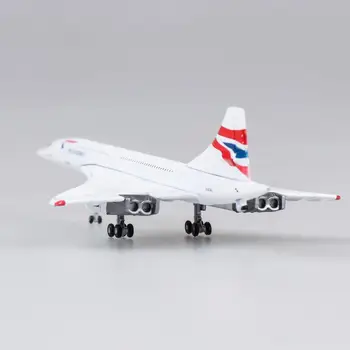 1/400 Skala British Airways Concorde Metal Legering Fly Model 16cm UK Air Fly Model Legetøj For Samlere Kids Fødselsdag Legetøj